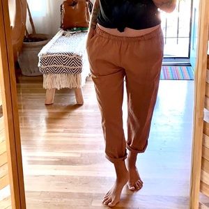Clay color slouchy pants